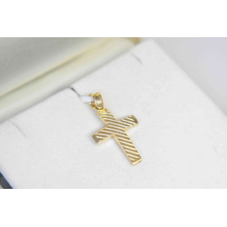 Χρυσός Ανδρικός σταυρός με αλυσίδα 14 Καρατίων