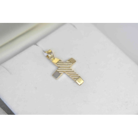 Χρυσός αντρικός σταυρός 14 Καρατίων