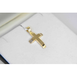 Χρυσός αντρικός σταυρός 14 Καρατίων