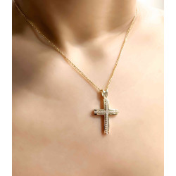Χρυσός γυναικείος σταυρός 14 Καρατίων