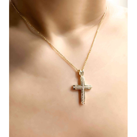 Χρυσός γυναικείος σταυρός 14 Καρατίων