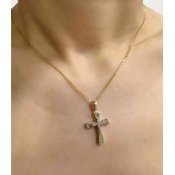 Χρυσός γυναικείος σταυρός 14 Καρατίων