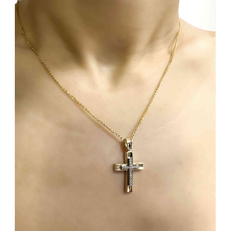 Χρυσός γυναικείος σταυρός 14 Καρατίων