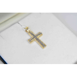 Χρυσός αντρικός σταυρός 14 Καρατίων