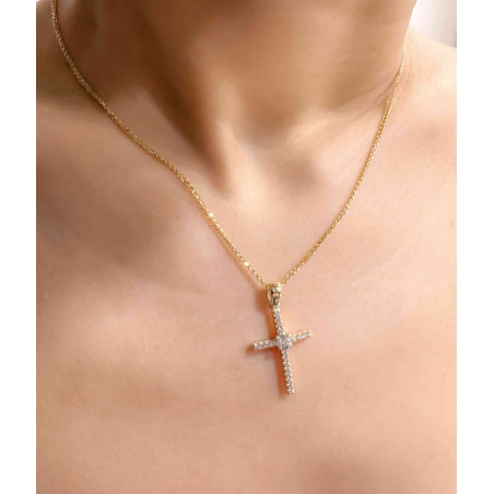 Χρυσός γυναικείος σταυρός 14 Καρατίων