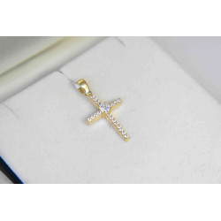Χρυσός γυναικείος σταυρός 14 Καρατίων
