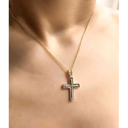 Χρυσός γυναικείος σταυρός 14 Καρατίων