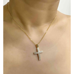 Χρυσός γυναικείος σταυρός 14 Καρατίων