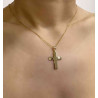 Χρυσός Ανδρικός σταυρός με αλυσίδα 14 Καρατίων