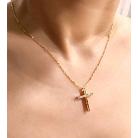 Χρυσός γυναικείος σταυρός 14 Καρατίων