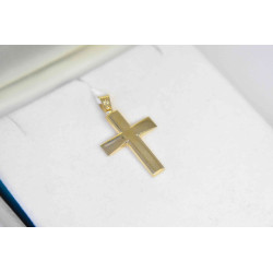 Χρυσός Ανδρικός σταυρός με αλυσίδα 14 Καρατίων