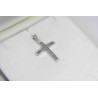 Λευκόχρυσος γυναικείος σταυρός 14 Καρατίων