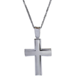 Λευκοχρυσος Σταυρός για Αγόρι 14 Καρατίων