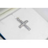 Λευκόχρυσος γυναικείος σταυρός 14 Καρατίων