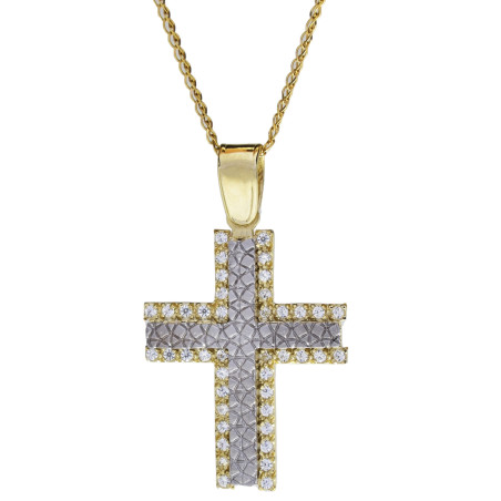 Χρυσός Σταυρός για Κοριτσι 14 Καρατίων 