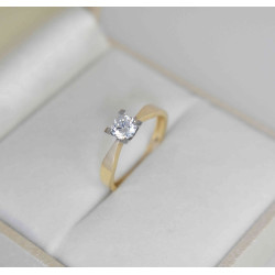 Μονόπετρο από χρυσό 14 καρατίων