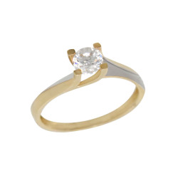 Μονόπετρο από χρυσό 14 καρατίων