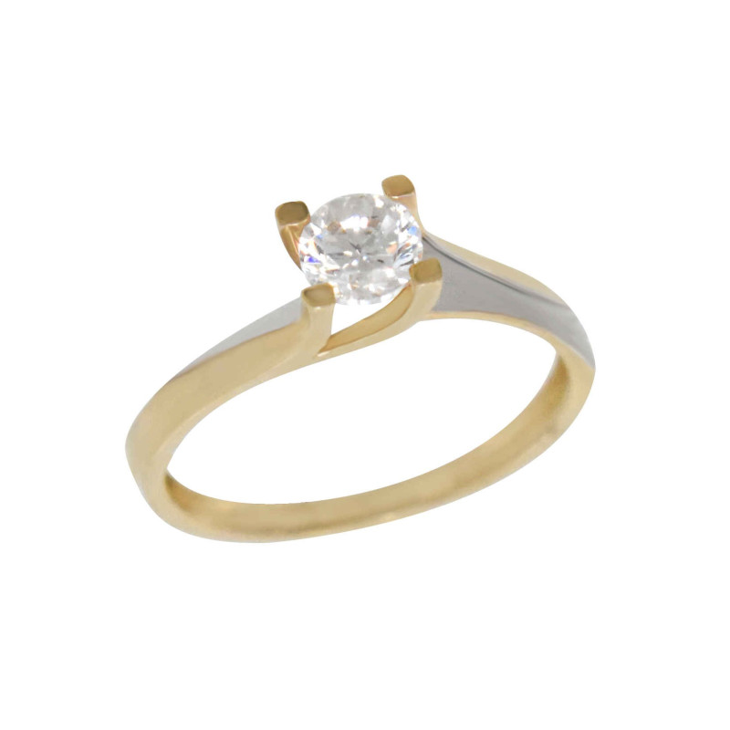 Μονόπετρο από χρυσό 14 καρατίων