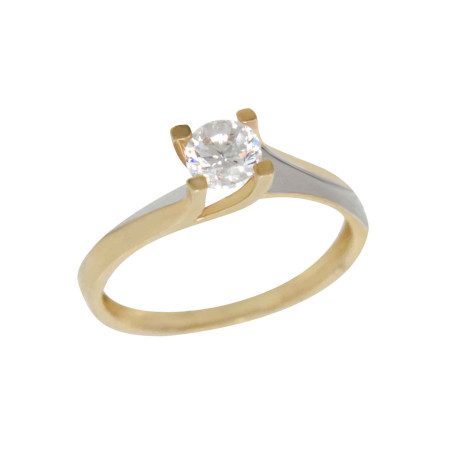 Μονόπετρο από χρυσό 14 καρατίων