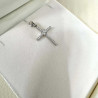 Λευκόχρυσος γυναικείος σταυρός 14 Καρατίων