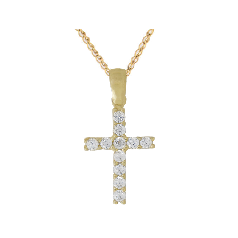 Χρυσός γυναικείος σταυρός 14 Καρατίων