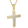 Χρυσός γυναικείος σταυρός με αλυσίδα 14 Καρατίων