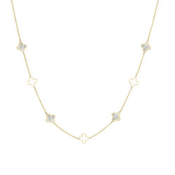 Κολιέ χρυσό 14 καρατίων με σταυρουδάκια