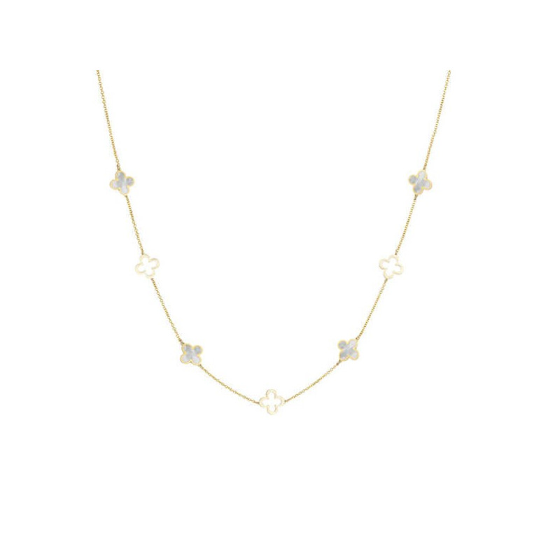 Κολιέ χρυσό 14 καρατίων με σταυρουδάκια