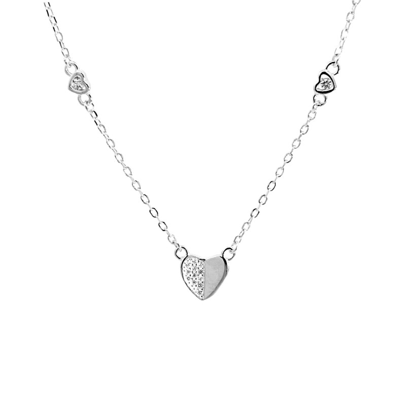 Κολιέ από ασήμι 925 καρδούλα