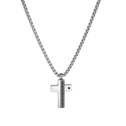 ανδρικός σταυρος από ανοξείδωτο ατσάλι