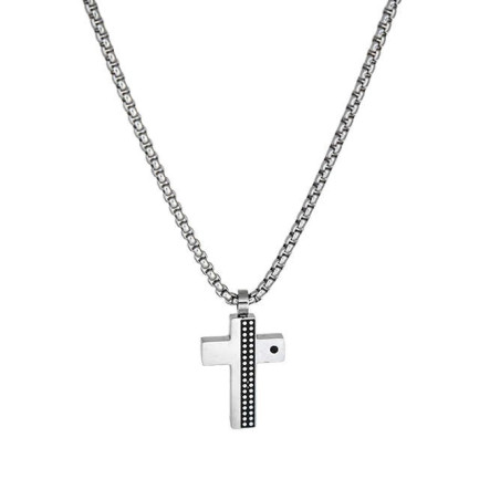 ανδρικός σταυρος από ανοξείδωτο ατσάλι