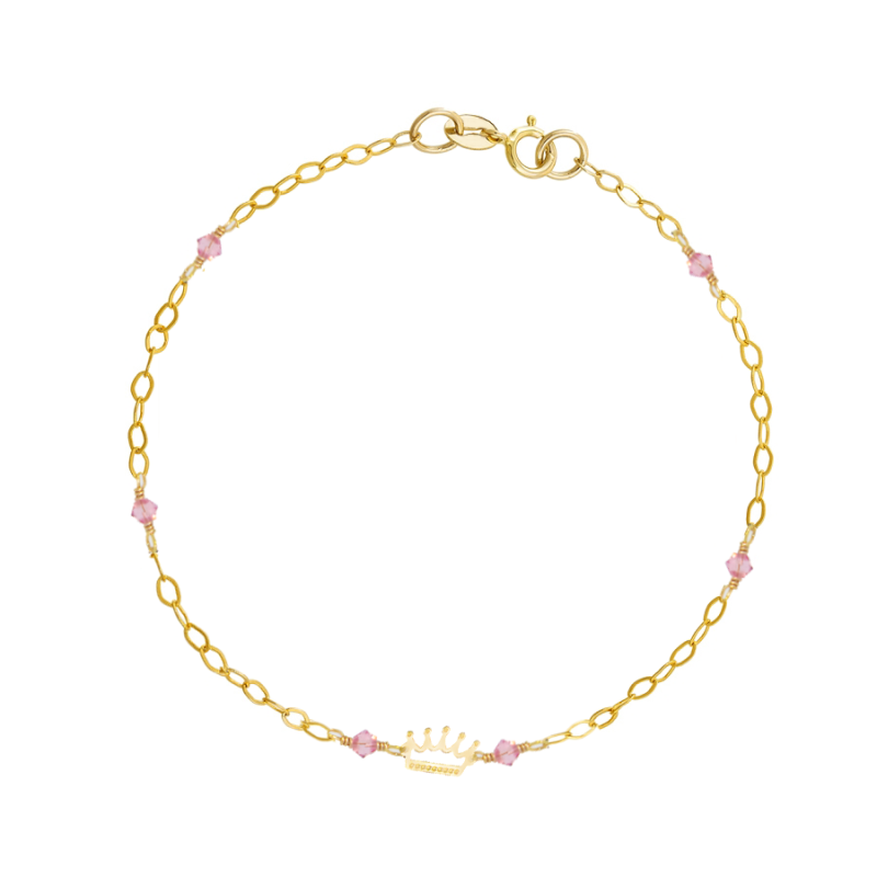 Βραχιόλι χρυσός 9 καρατίων με κορόνα