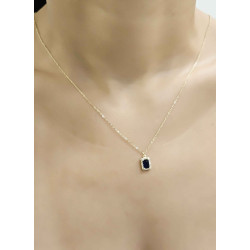 Κολιέ  χρυσό 9 καρατίων ροζέτα