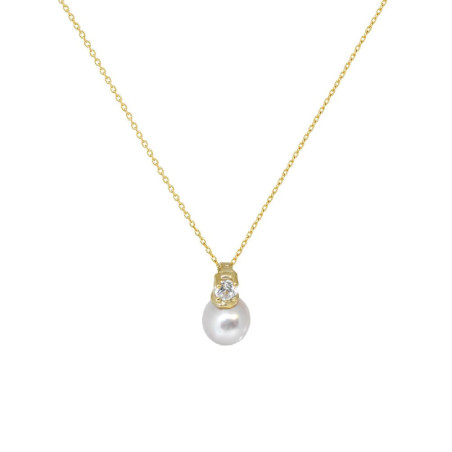 Κολιέ χρυσό 9 καρατίων με μαργαριτάρι