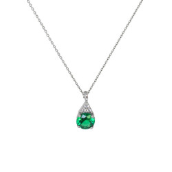 Κολιέ λευκόχρυσο 9 καρατίων