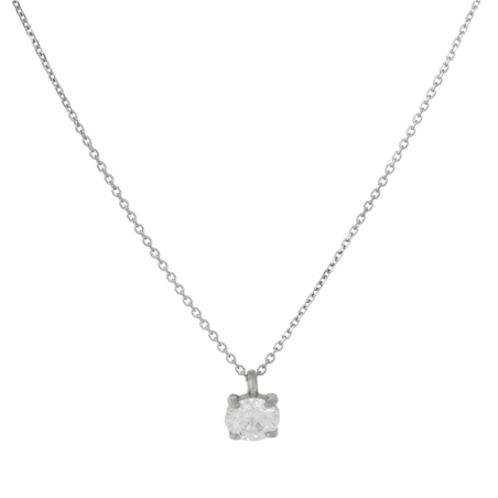 Κολιέ Λευκόχρυσο 9 καρατίων