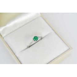 Δαχτυλίδι από λευκόχρυσο 9 καρατίων