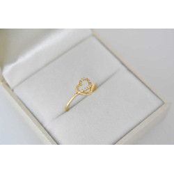 Δαχτυλίδι από χρυσό 14 καρατίων καρδούλα