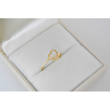 Δαχτυλίδι από χρυσό 14 καρατίων καρδούλα