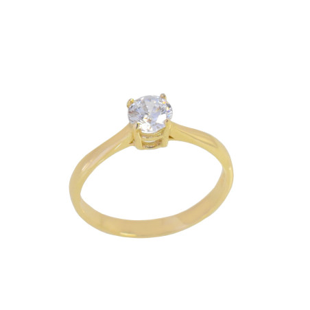 Μονόπετρο από χρυσό 14 καρατίων