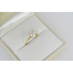 Μονόπετρο από χρυσό 14 καρατίων