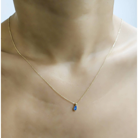 Κολιέ χρυσό 9 καρατίων δάκρυ