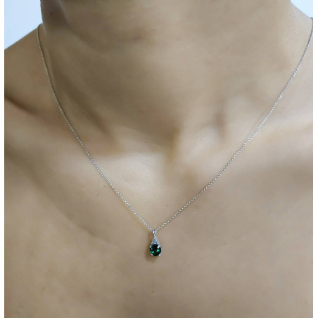 Κολιέ λευκόχρυσο 9 καρατίων