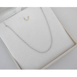 Αλυσίδα σπίγγα από λευκόχρυσο 14 καρατίων