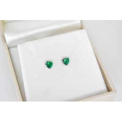 Σκουλαρίκια γυναικεία από λευκόχρυσο 9 Καρατίων