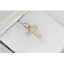 χρυσος γυναικείος Σταυρός Με Αλυσίδα 9 Καρατίων