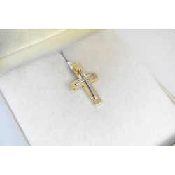 χρυσος ανδρικός σταυρός με Αυλίδα 14 Καρατίων