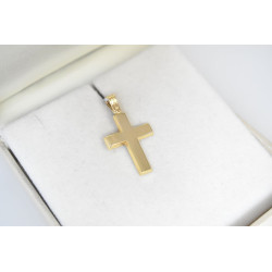 Χρυσός Ανδρικός σταυρός με αλυσίδα 14 Καρατίων