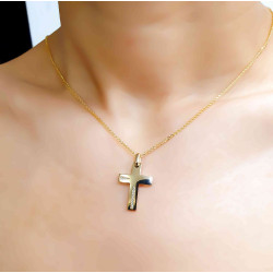 Χρυσός γυναικείος σταυρός 14 Καρατίων