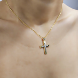 Χρυσός γυναικείος σταυρός 14 Καρατίων
